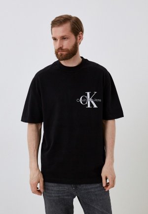 Футболка Calvin Klein Jeans. Цвет: черный