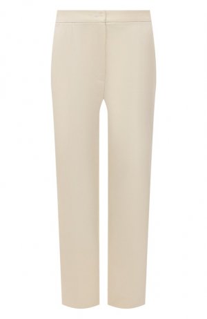 Укороченные шерстяные брюки Dolce & Gabbana. Цвет: белый