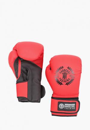 Перчатки боксерские Hardcore Training Essential Boxing Gloves. Цвет: красный