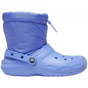 Сапоги Classic Lined Neo Puff Boot Digital Violet (EUR:39-40) Crocs. Цвет: голубой