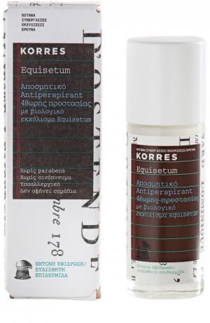 Дезодорант Antiperspirant With Fragrance Equisetum Korres. Цвет: бесцветный