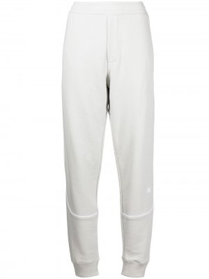 Спортивные брюки с нашивкой-логотипом Helmut Lang. Цвет: серый