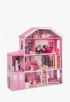 Дом для куклы Paremo Поместье Розабелла, с мебелью 23 предмета, кукол 30 см. Цвет: разноцветный