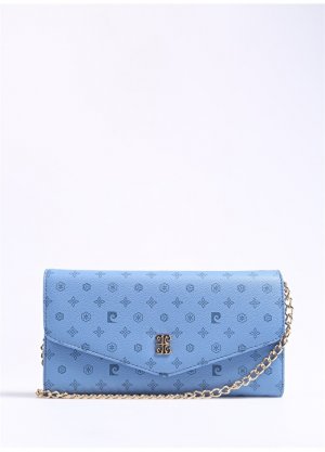 Синий женский кожаный портфель Pierre Cardin