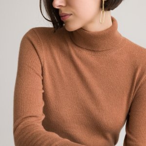 Пуловер LaRedoute. Цвет: каштановый