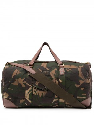 Дорожная сумка с камуфляжным принтом Polo Ralph Lauren. Цвет: зеленый