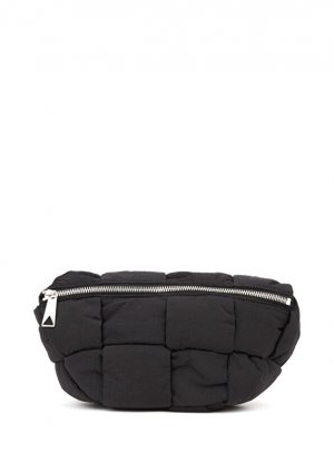 Черная мужская поясная сумка bumbag casette Bottega Veneta