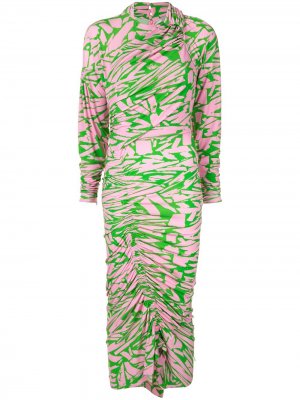 Платье Louise с принтом Pavement Preen By Thornton Bregazzi. Цвет: розовый