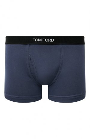 Хлопковые боксеры Tom Ford. Цвет: синий