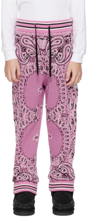Детские розовые спортивные штаны-банданы AMIRI