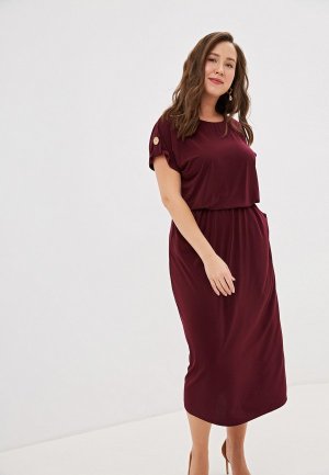 Платье Lavira Прованс. Цвет: бордовый