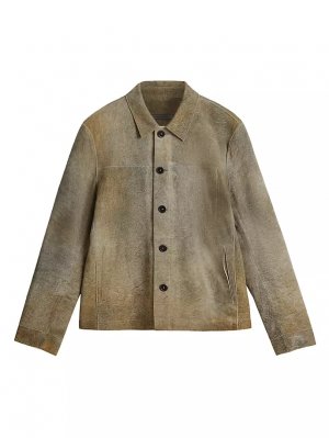 Кожаная куртка-рубашка Ivey , цвет desert John Varvatos