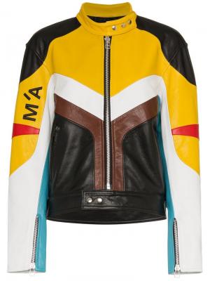 Байкерская куртка с панельным дизайном Marques'almeida. Цвет: черный