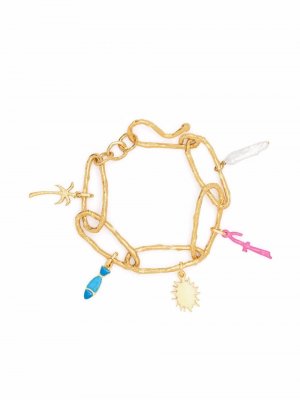 Charm-detail chain bracelet Forte. Цвет: золотистый