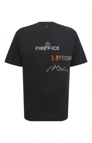 Хлопковая футболка Bogner Fire+Ice. Цвет: синий