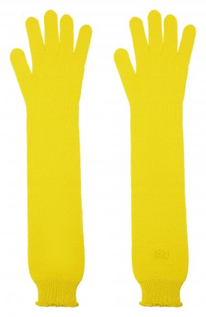 Шерстяные перчатки N21. Цвет: жёлтый