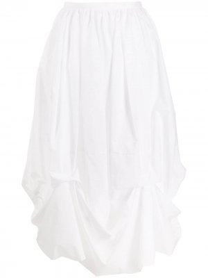 Объемная юбка миди Enföld. Цвет: белый