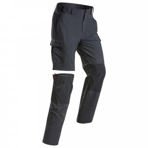 Прочные брюки 2-в-1 для треккинга в горах Decathlon Mt100 , серый Forclaz