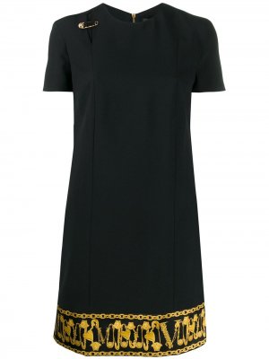 Короткое платье с принтом Versace