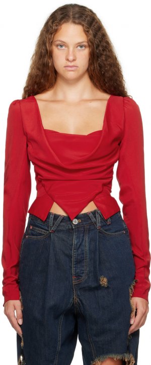 Красная воскресная блузка Vivienne Westwood