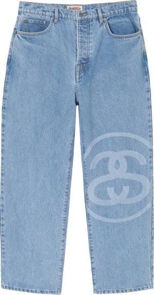 Джинсы SS-Link Big Ol' Jeans 'Stone Wash', синий Stussy