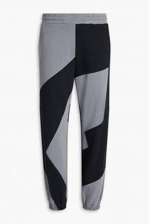 Двухцветные спортивные брюки из французской хлопковой махры. MCQ ALEXANDER MCQUEEN, серый McQueen