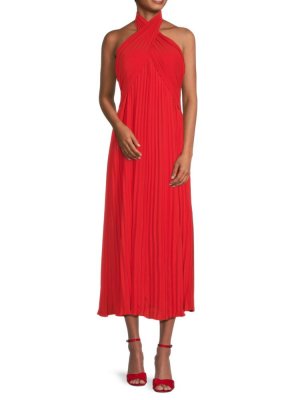 Платье миди со складками Roya , красный Reiss