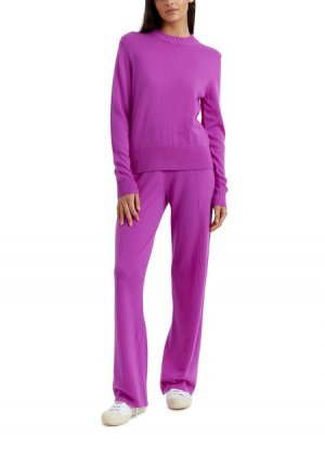 Широкие спортивные брюки из шерсти и кашемира Chinti & Parker, ярко-фиолетовый PARKER