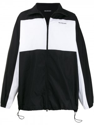 Спортивная куртка на молнии Balenciaga. Цвет: черный
