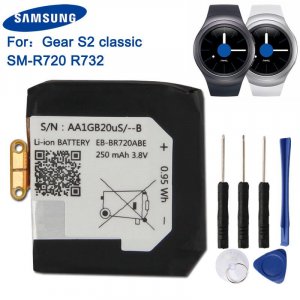 Оригинальный запасной аккумулятор для часов EB-BR720ABE Gear S2 classic SM-R720 R720 R732 250 мАч Samsung