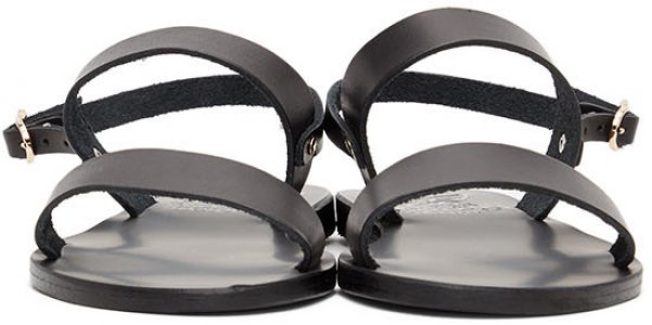 Black Clio Sandals Ancient Greek. Цвет: black
