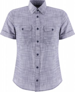 Рубашки с коротким рукавом мужская, размер 48 Outventure. Цвет: синий