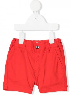 Шорты-бермуды с эластичным поясом BOSS Kidswear. Цвет: красный