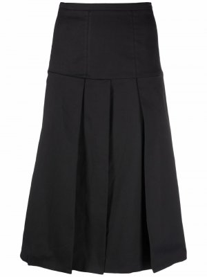 A-line pleated skirt Tela. Цвет: черный
