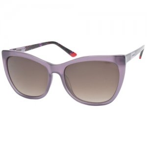 Солнцезащитные очки , фиолетовый Enni Marco. Цвет: серый