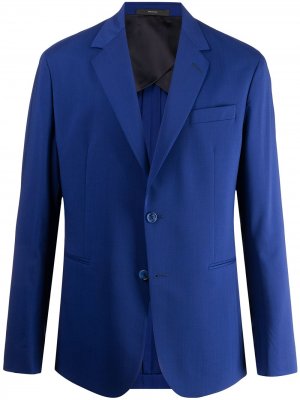 Однобортный пиджак PAUL SMITH. Цвет: синий