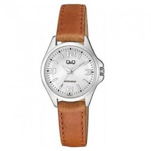 Наручные часы  QA07-374 ремень женский №3166, серебряный Q&Q. Цвет: серебристый