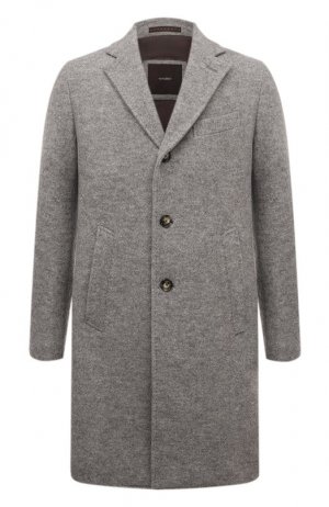 Шерстяное пальто Windsor. Цвет: серый