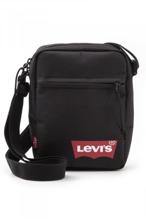 Мини-сумка через плечо (красная «летучая мышь») Levi's, черный Levi's
