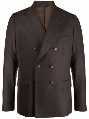 Двубортный пиджак Reveres 1949. Цвет: коричневый