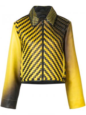 Куртка с градиентным эффектом Martina Spetlova. Цвет: жёлтый и оранжевый