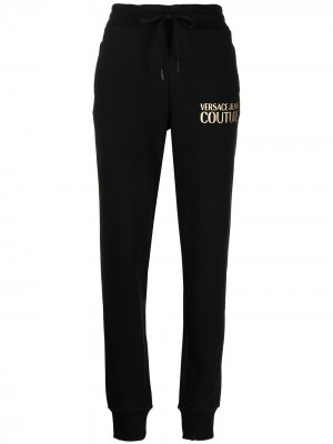 Спортивные брюки с логотипом Versace Jeans Couture. Цвет: черный