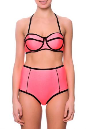 Swimsuit FLEUR FARFALA. Цвет: pink and black