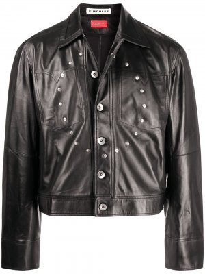Куртка с заклепками Ximon Lee. Цвет: черный