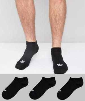 Набор из 3 пар черных спортивных носков -Черный цвет adidas Originals
