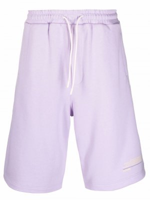 Спортивные шорты по колено MSGM. Цвет: фиолетовый