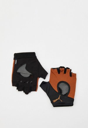 Перчатки для фитнеса PUMA TR Gym Gloves. Цвет: коричневый