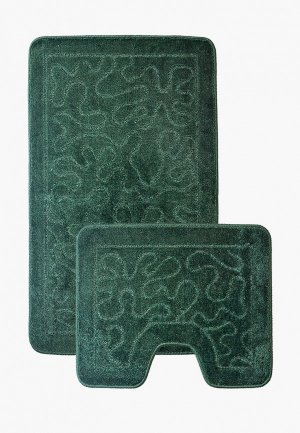 Комплект ковриков Shahintex. Цвет: зеленый