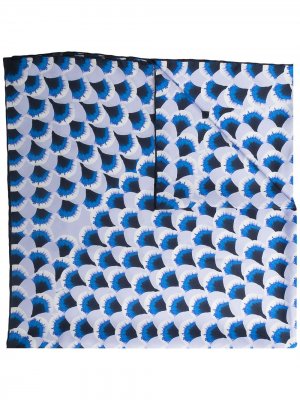 Шелковый платок с абстрактным принтом Chloé. Цвет: синий
