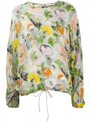 Блузка с цветочным принтом Essentiel Antwerp. Цвет: нейтральные цвета